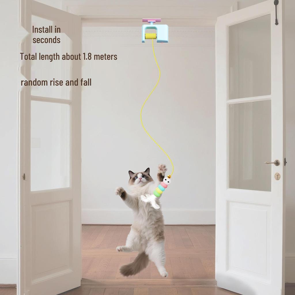 Smart Electric Cat Teaser: Self-Entertaining Door Toy for Boredom Relief