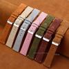 Wildleder Echts Leder Uhrenarmband 16mm 18mm 20mm 22mm für Seiko Schnellwechsel Vintage Handgemachtes Band Hohe Qualität Uhrenarmband