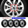 4pcs 56mm 60mm 65mm Car Wheel Center Hub Cap Rim Cover Emblem Stickers For Renault koleos duster megane 2 logan clio Accessories n333