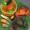 Simulation Hairy Crab Artificial Fake Crab Seafood Aquatic Products Store Decoration Model Decor Ornament Toy Props Artificial
