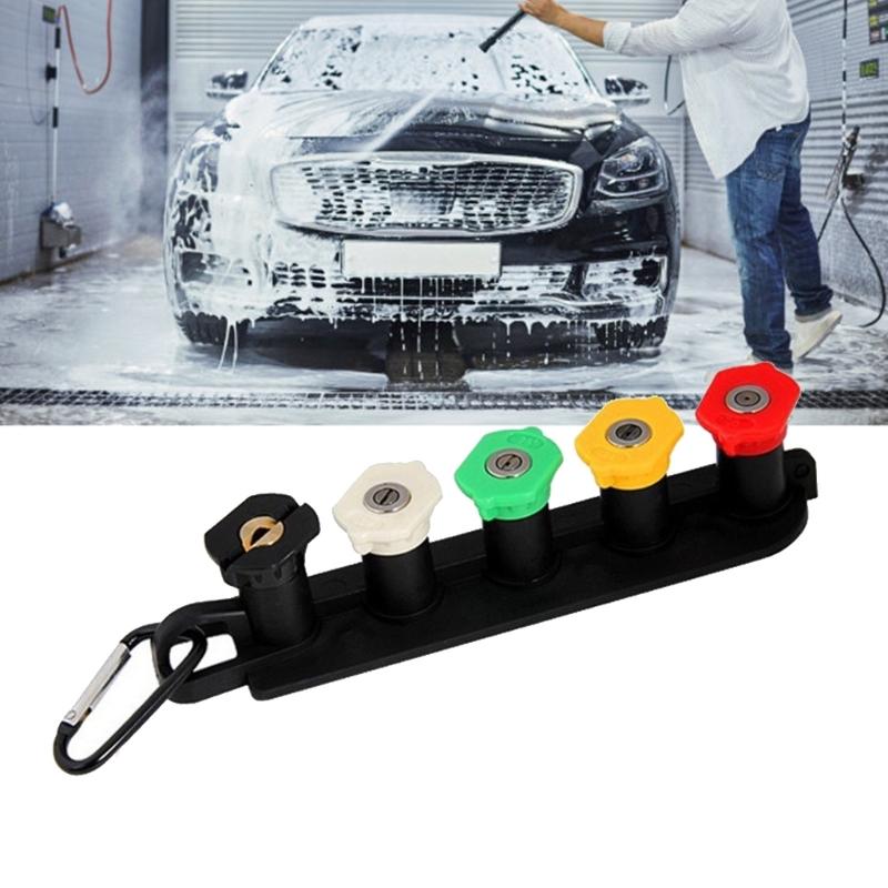 Pressure Washer Nozzle Holder 1/4Inch Quick Connect Nozzle Tip Holder Connector Holds 5 Nozzle Tip