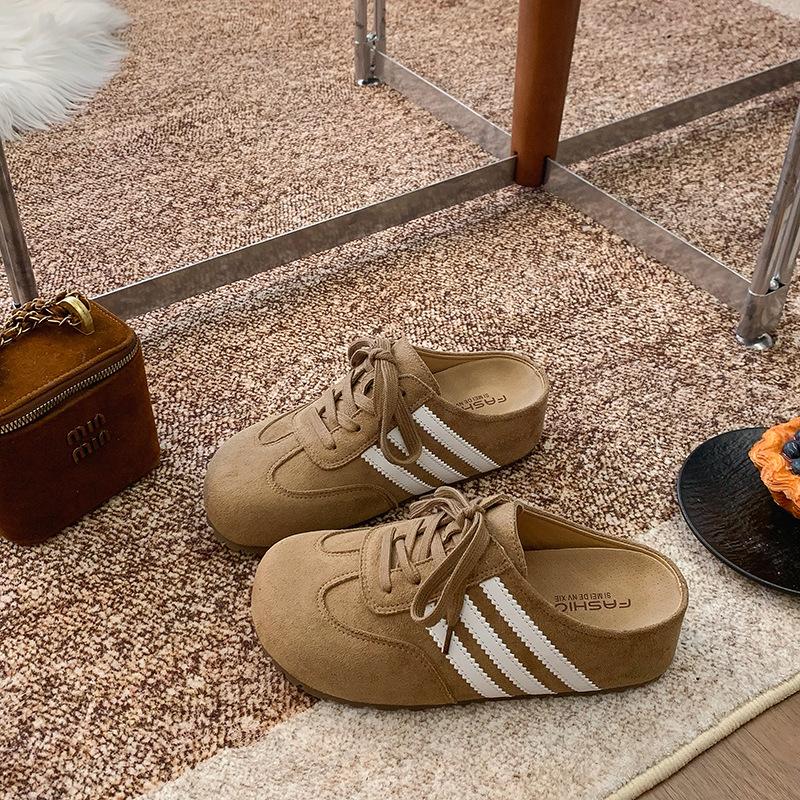 Dexun Shoes Women's 2025 New Spring and Autumn Flat Bottom Inner Height Increase Retro Casual Versatile Sports Shoes Super Hot Soft Sole