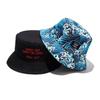 Cappello a Secchiello Reversibile Pieghevole alla Moda Protezione UV Leggero Cappello da Sole Durevole con Fantasia Onde Marine Cappellino da Spiaggia Per Uomo Donna