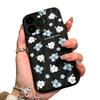 Blue and white flowers are suitable for Apple 17Pro mobile phone case iPhone16/15/14 matte folds 13/12 fresh
