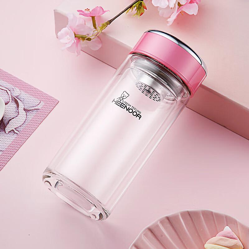 

Heenoor Double-Layer Glass Filter Tea Cup