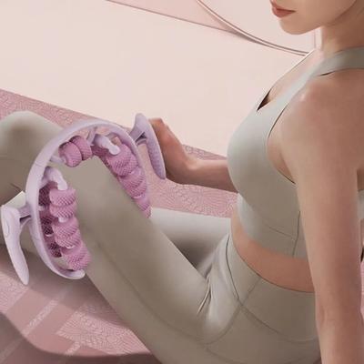 26 Wheel Annular Leg Clamp Massager Handheld Manual Muscle Massager Roller  Shaping Beauty