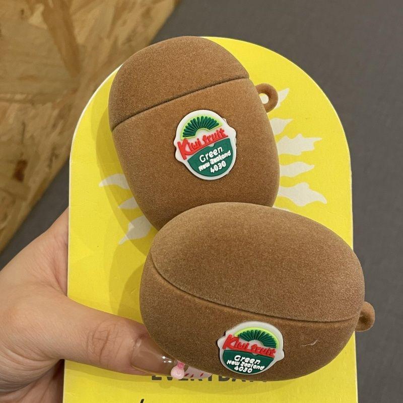 Flocking kiwi creative AirPods 1 generation earphone cover for apple bluetooth protective case pro1/1