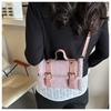 New Fashion Winter Plush Crossbody Bag Minimalist Street Style Small Square Bag