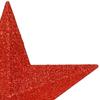 Étoile de sapin de Noël - SPRINGOS - 19 cm - Rouge - Matériau solide - Brillante