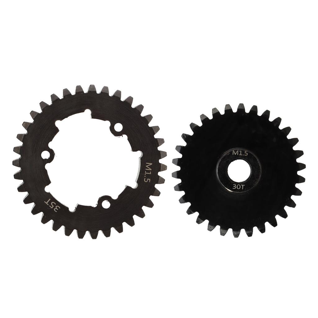 RC 35T Spur Gear Steel Wear Resistant Fine Workmanship M1.5 RC Spur Gear Pinion Set for TRAXXAS 15