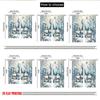 2pcs 2D flat printing Merry Christmas Curtains Christmas Gnomes Winter Snow_a Digital Printed Polyester Drapes Family Party for