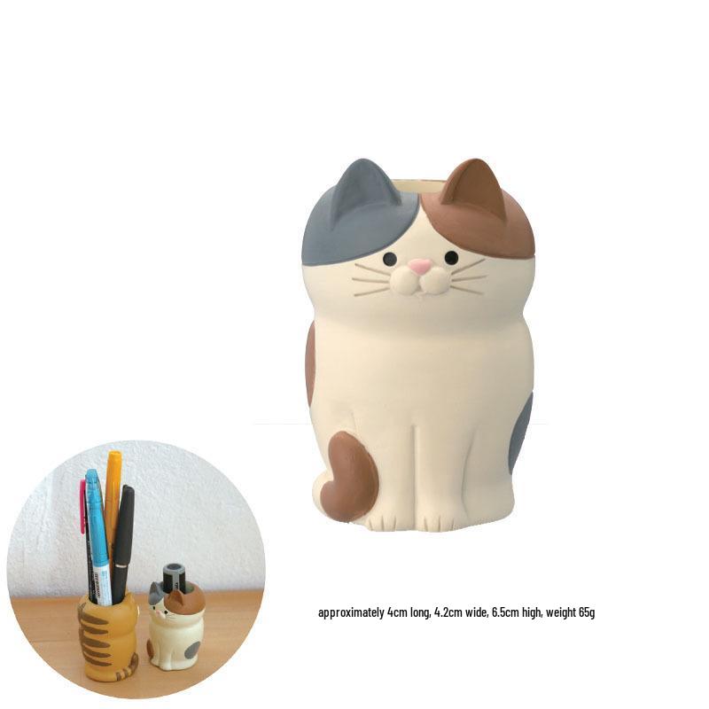 Multifunctional Resin Phone and Glasses Holder, Creative Office Pen Storage