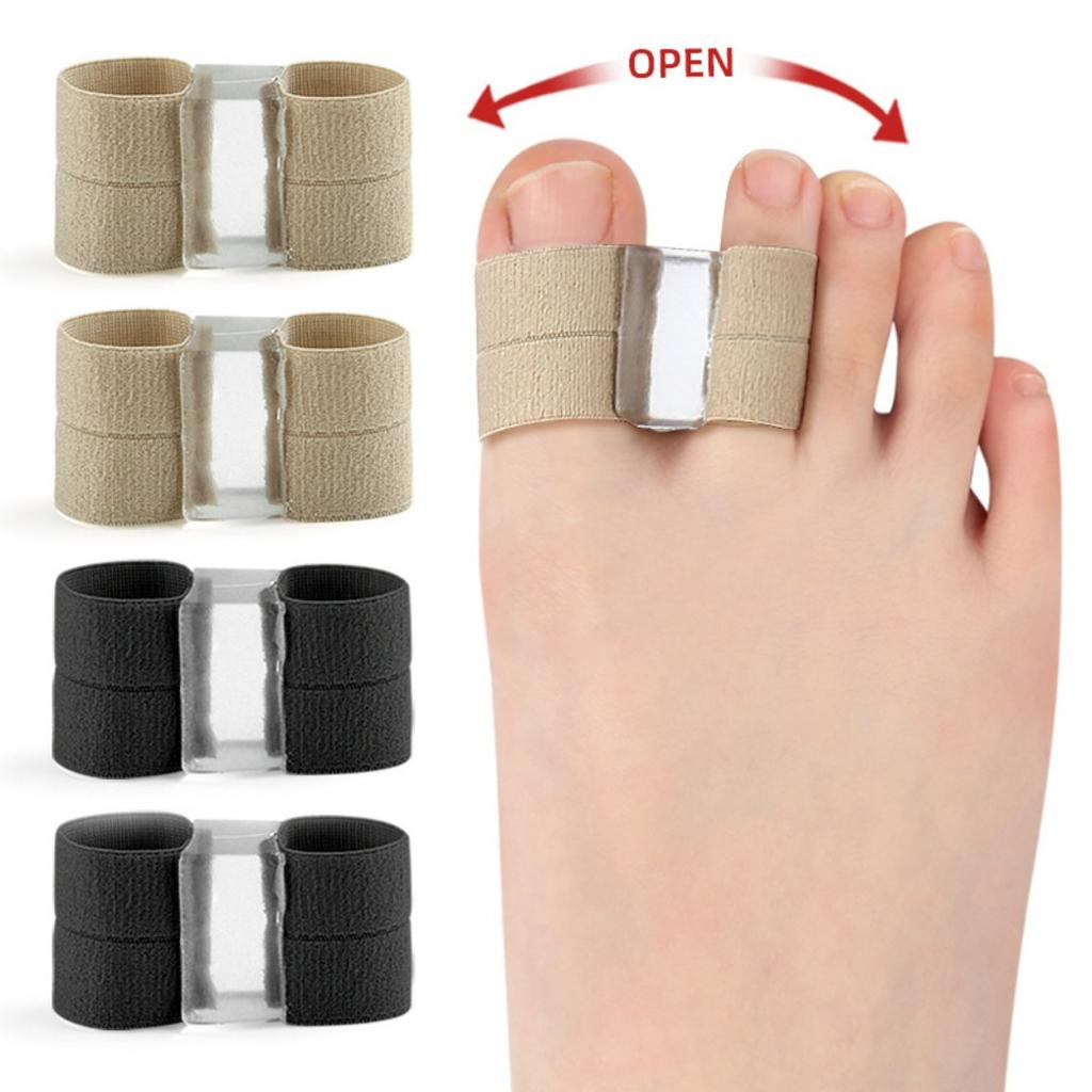 1/2Pcs Double Hole Toe Separator Bunion Corrector Hallux Valgus Orthosis Pedicure Foot Care Toe Straightener