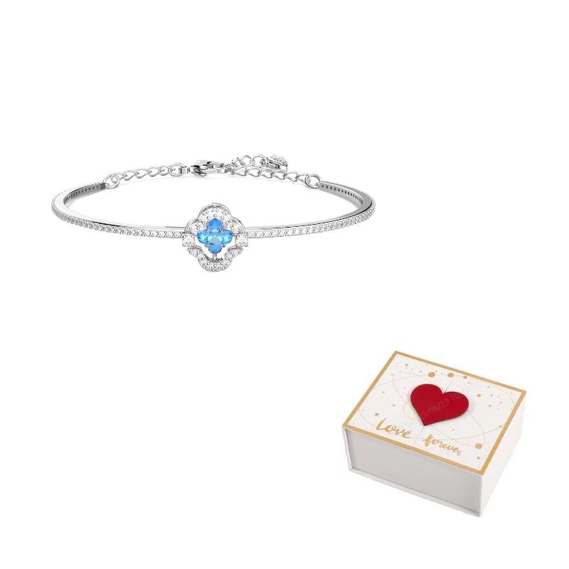 Swarovski Sparkling Dance Bangles Womens M-white gift box гагат