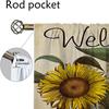 Light Blocking Anti Mosquito Curtains Pumpkin Sunflower Print Curtain Room Panel Tulle Bedroom Halloween Decoration Set Of 2 Made Polyester Washable