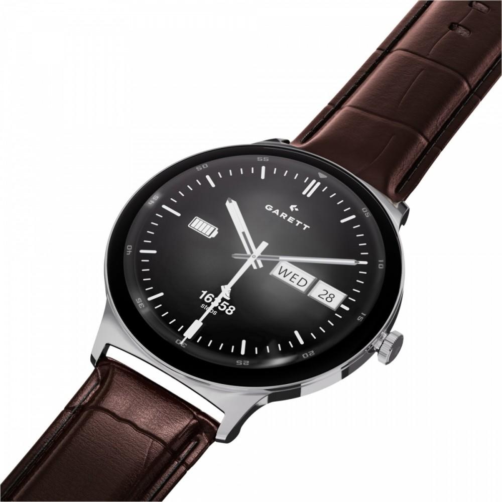 Smartwatch Quantum stalowy srebrny