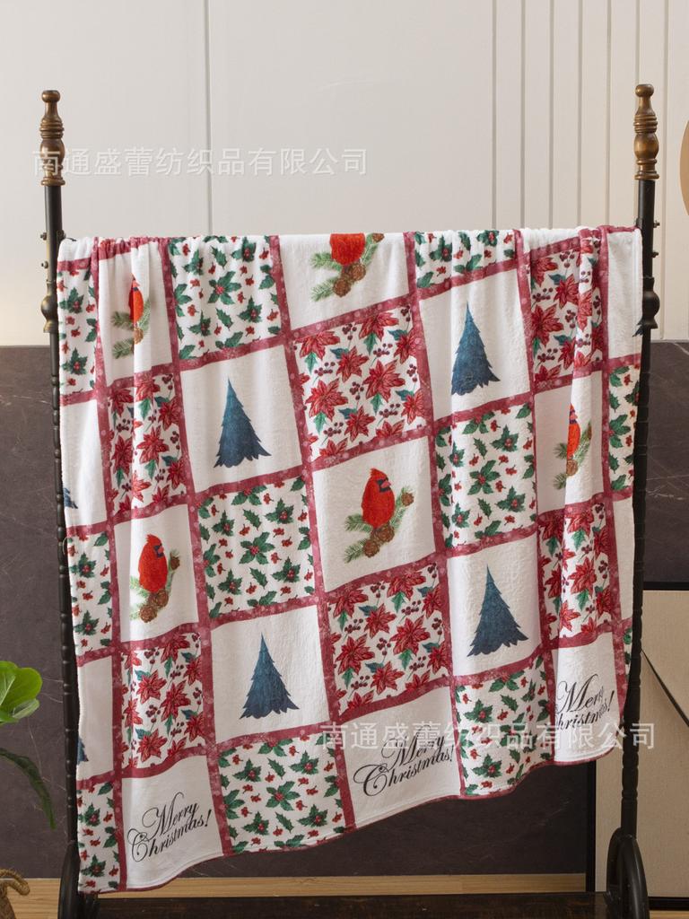 3D Digital Printing Flannel Blanket Sofa Blanket Blanket Single Layer Thickening