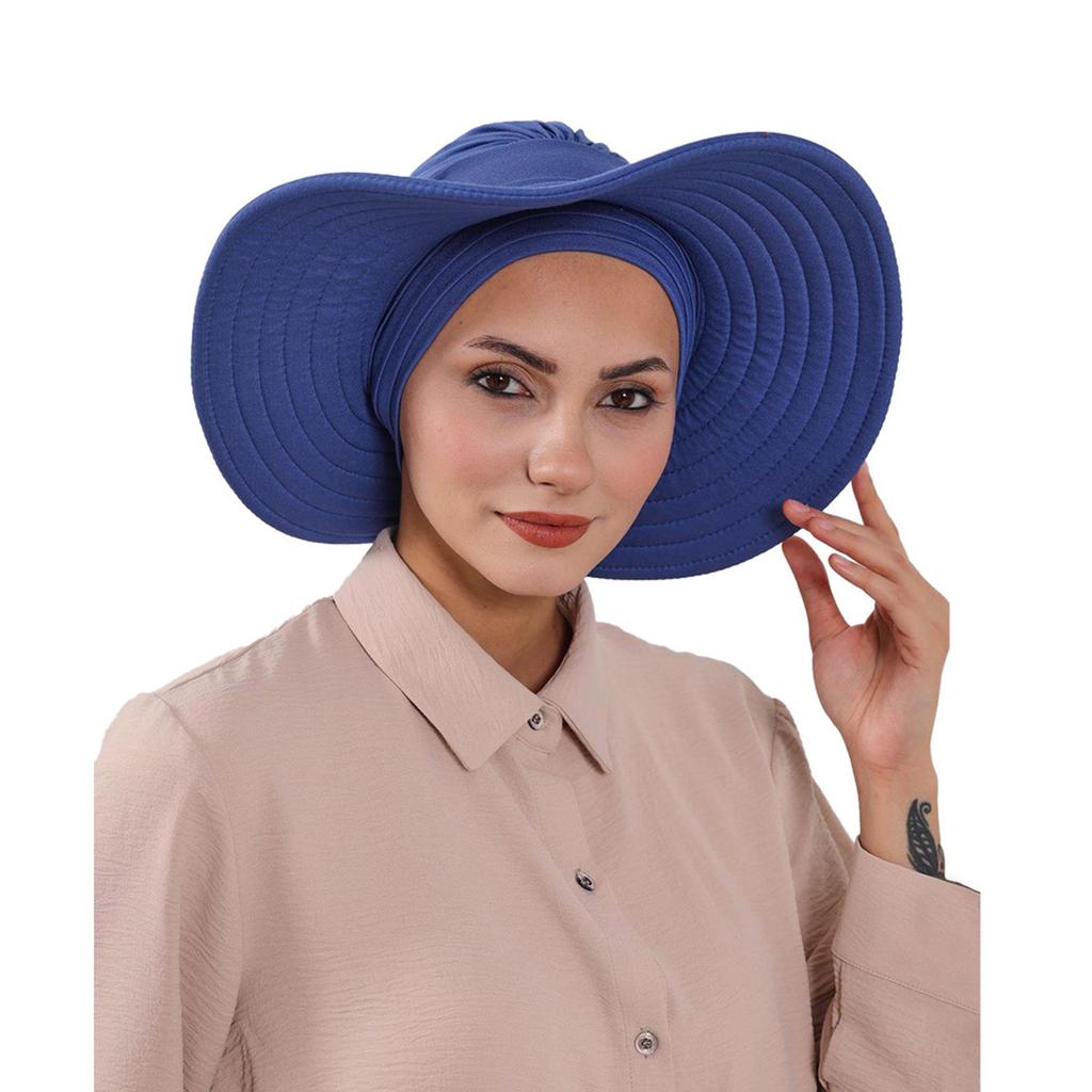 Sun Protections Hat With Headwraps For Outdoor Activities Breathable Sun Protective Headwear Lightweight Foldable Design