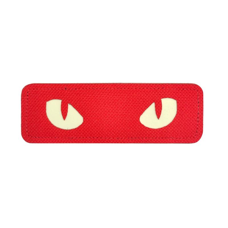 Glow-in-the-Dark Reflective Cat Eye Devil's Eye Monster Velcro Patch for Bags and Armbands
