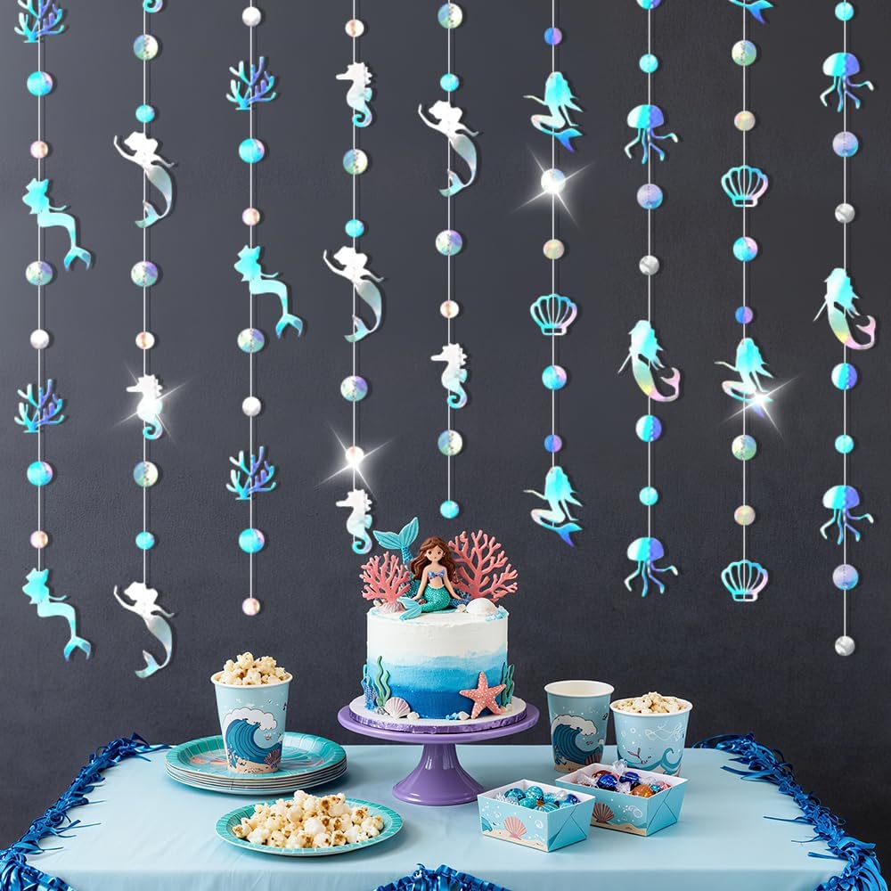 92FT Gold Moon Star Garland, Sparkly Crescent Moon & Star Hanging Decor for Ramadan Eid Mubarak, Birthday Party Supplies, Wedding Baby Shower