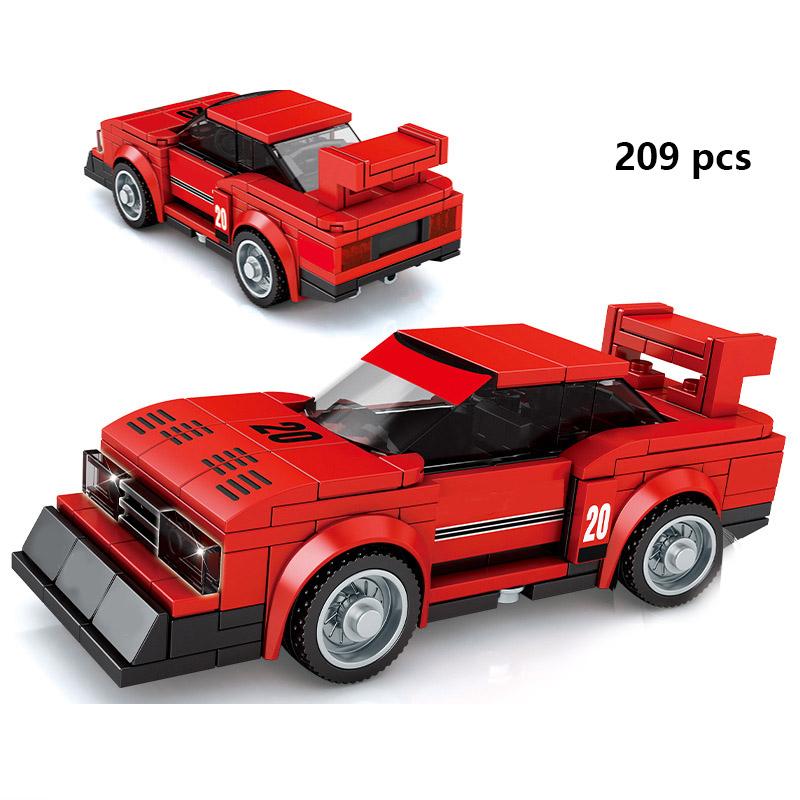 For Technical City Speed Champions Sports Car Racing Car Super Racers Figures Building Blocks Bricks Garage Toys Gifts Friends