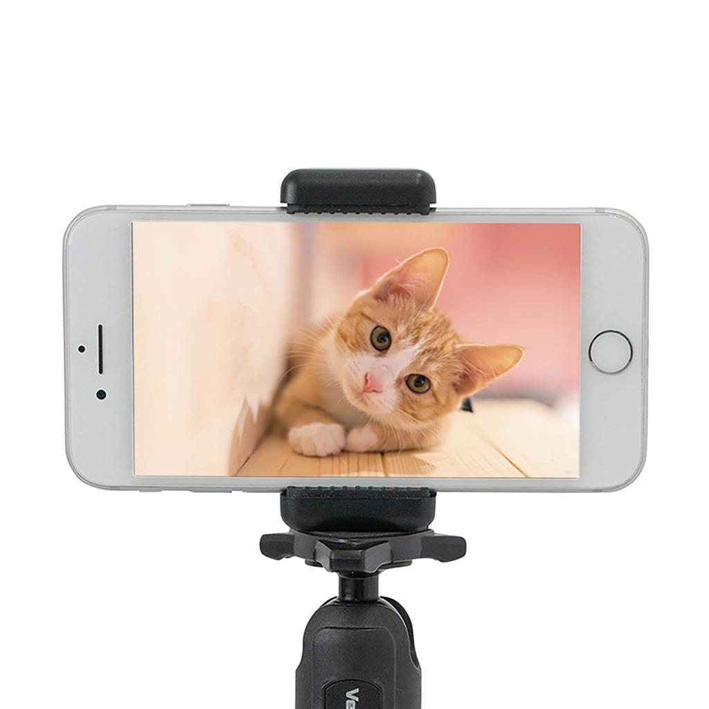 Velbon Tabletop Smartphone Tripod with M32mini Smartphone 17mm Leg Aluminum 500991 Set, 1-Stage, Diameter, Compact, Free-Mounting Head, Legs,