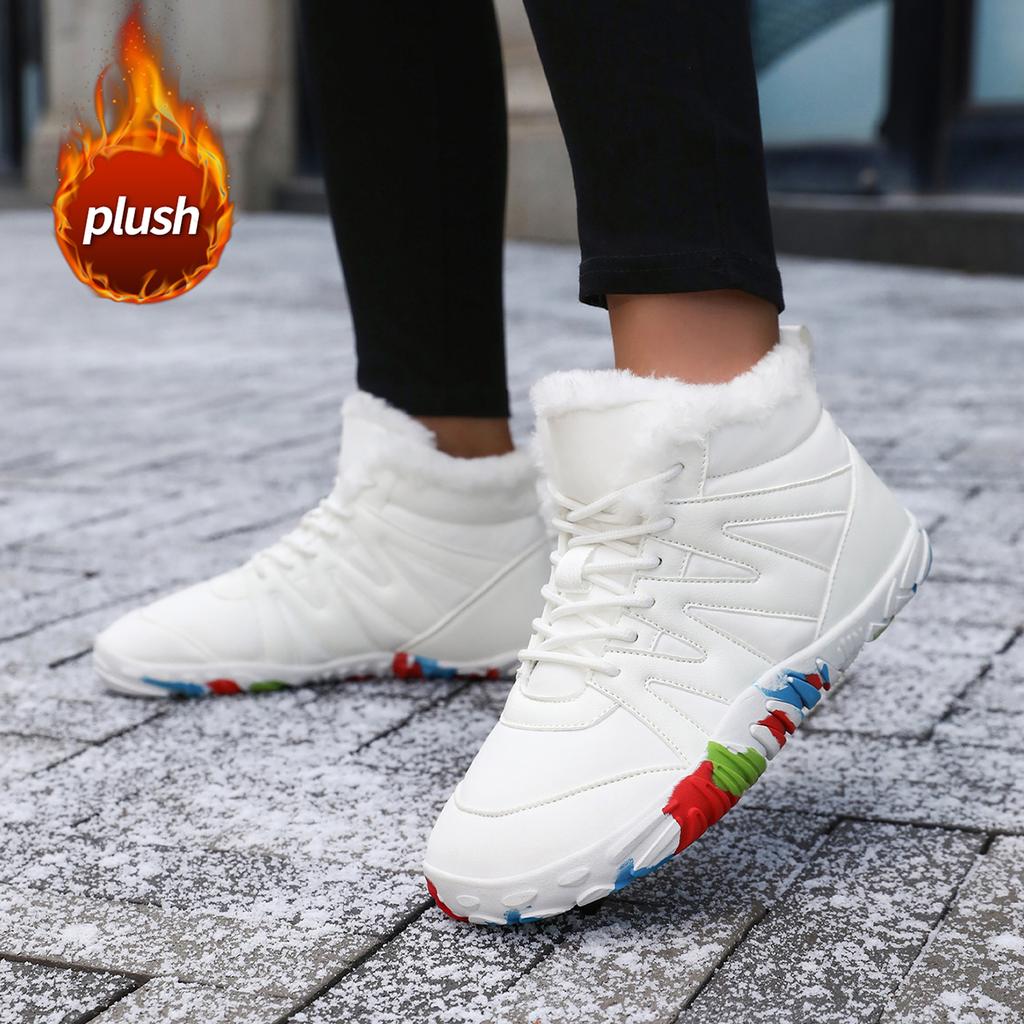 TUINANLE Women Boots Winter Shoes Woman Warm Snow Boots Ankle Boots for Female Winter Shoes Plush Booties