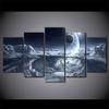 No Framed Canvas 5 Pieces Alien Planet Moons Space Universe Wall Art HD Posters Pictures Paintings Home Decor for Living Room