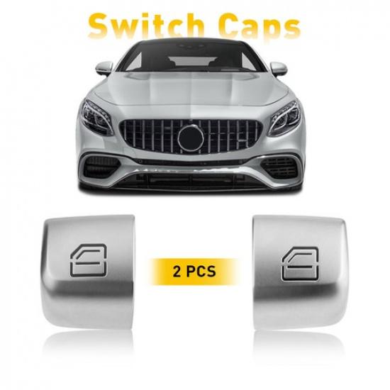2* Window Switch Repiar Caps SWITCH For BUTTONS Mercedes C300 C63 GLC300 C-Class