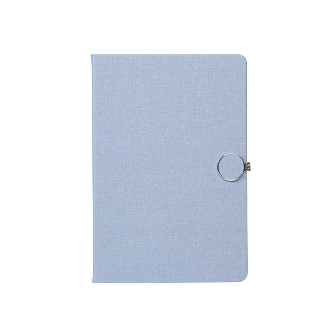 (Logo engrave) A5 simple notebook with buckle design, thickened student diary, business meeting minutes, 132 inner pages, notepad