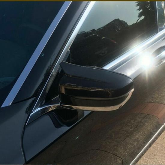 Pair Mirror Cap Cover For BMW G20 G30 G31 G32 G11 G12 3/5/6/7 Series Gloss Black