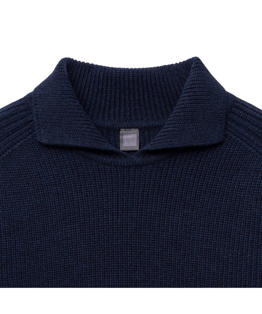 IOLO Alain Collar Knit_Navy