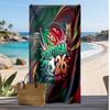Asciugamano da Spiaggia Stampa Calcio Portogallo Asciugatura Rapida Super Assorbente Morbido Asciugamano da Bagno per Nuoto Spiaggia Viaggio Souvenir Regalo
