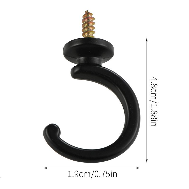 2Pcs Durable Ball End Polished Curtain Tieback Hook Expansion Plug Finish Modern Shaped Metal Wall Mounted