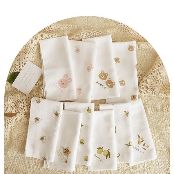 Baby&I kojenecký nefluorescenční kapesník z čisté bavlny 10p x 3dílná sada, korejské kojenecké výrobky