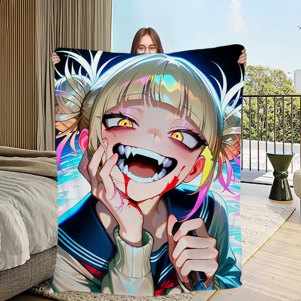Flannel Toga Warm Comfort Soft Plush Blanket for Sofa h-Himiko Living Room Anime Office Fanart  Bedroom Travel Kawaii Girl Gift