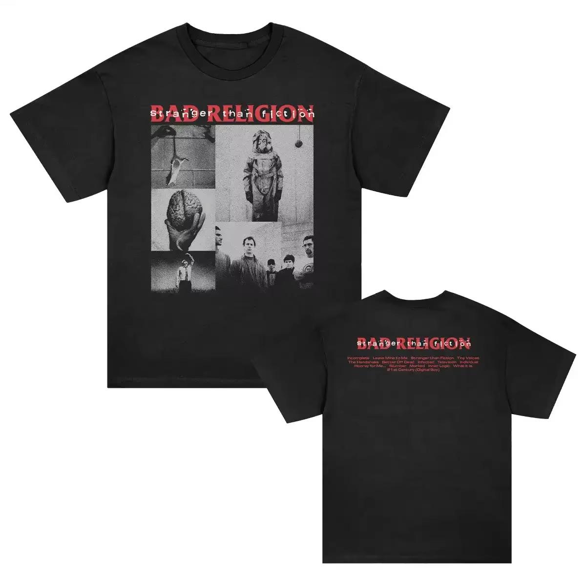 

Bad Religion Графічна Бавовняна Чоловіча Жіноча Літня Футболка з Коротким Рукавом Унісекс Модний Бренд Розкішний Топ Повсякденна Вінтажна Ретро Повсякденна Футболка M
