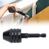 Black Hex Shank Chuck 1/4 Inch Drill Bit Chuck Tool Keyless Drill Chuck  Grinding Machine