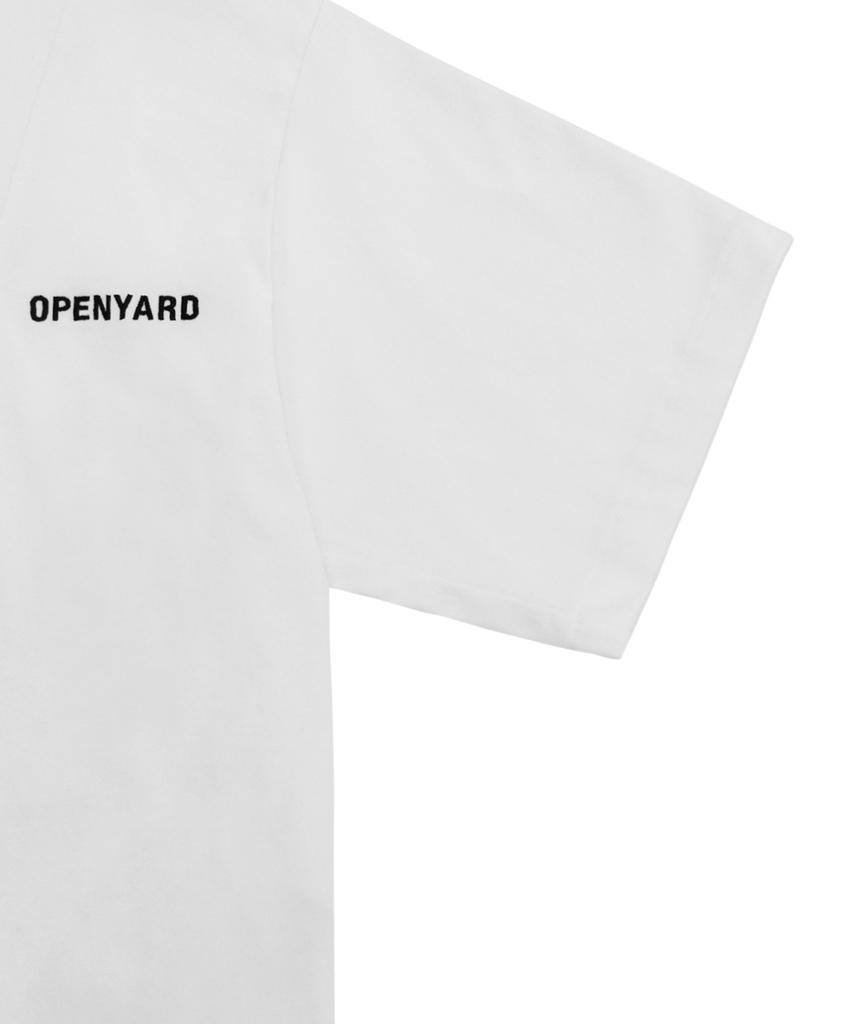 Opeunyadeu(Owai) Cut-Out Logo Collar T-White
