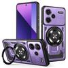 For Xiaomi Redmi Note 13 Pro+ 5G Magnetic Case Rotating Kickstand TPU+PC Phone Cover