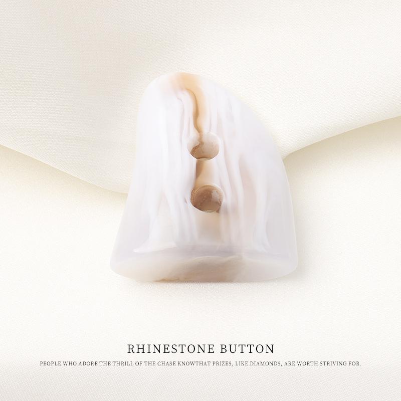 Resin Pattern Horn Buckle Coat Trench Coat Sweater Buttons Versatile Jacket Cotton Coat Pair Buckle Buckle