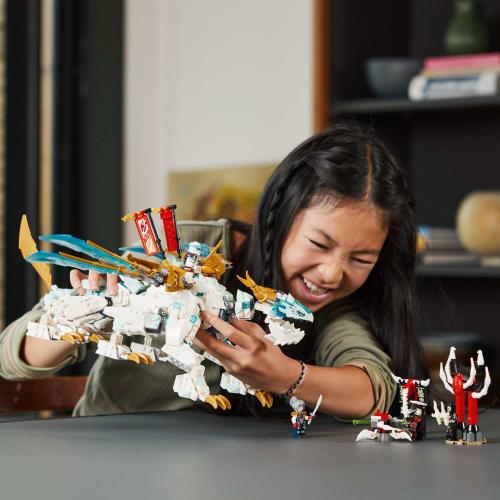 LEGO Ninjago Zen's Ice Dragon Hračka Dárek k narozeninám Blok Vánoce Kluci Dívky Děti 10 let 11 let 12 let Základní škola Studen