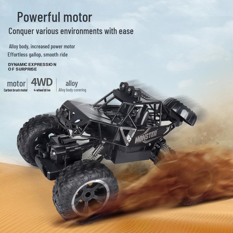 1:16 Alloy RC Climbing Monster Truck – 4WD Big Foot Toy Car for Kids