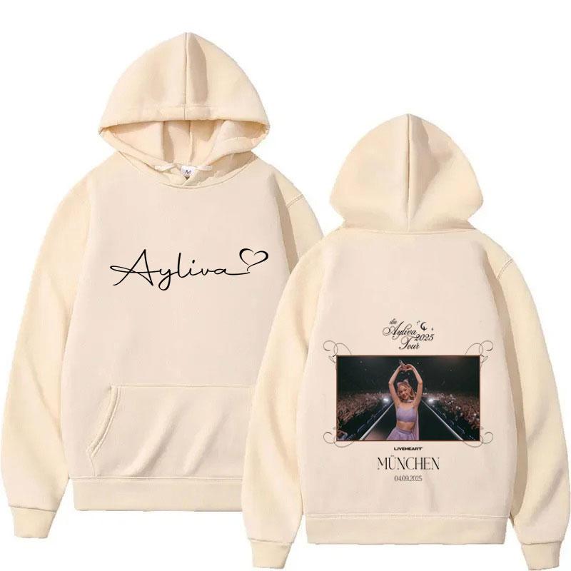 

Die Ayliva Tour Graphic Fashion Hoodie Fashion Men/Women Harajuku Gothic Pullovers Casual Bodywarmer Sweatshirts Streetwear 3XL хакі