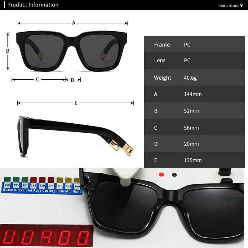  New Retro Oversized Square Women Sunglasses Fashion One Piece Leopard Shades UV400 Men Punk Sun Glasses