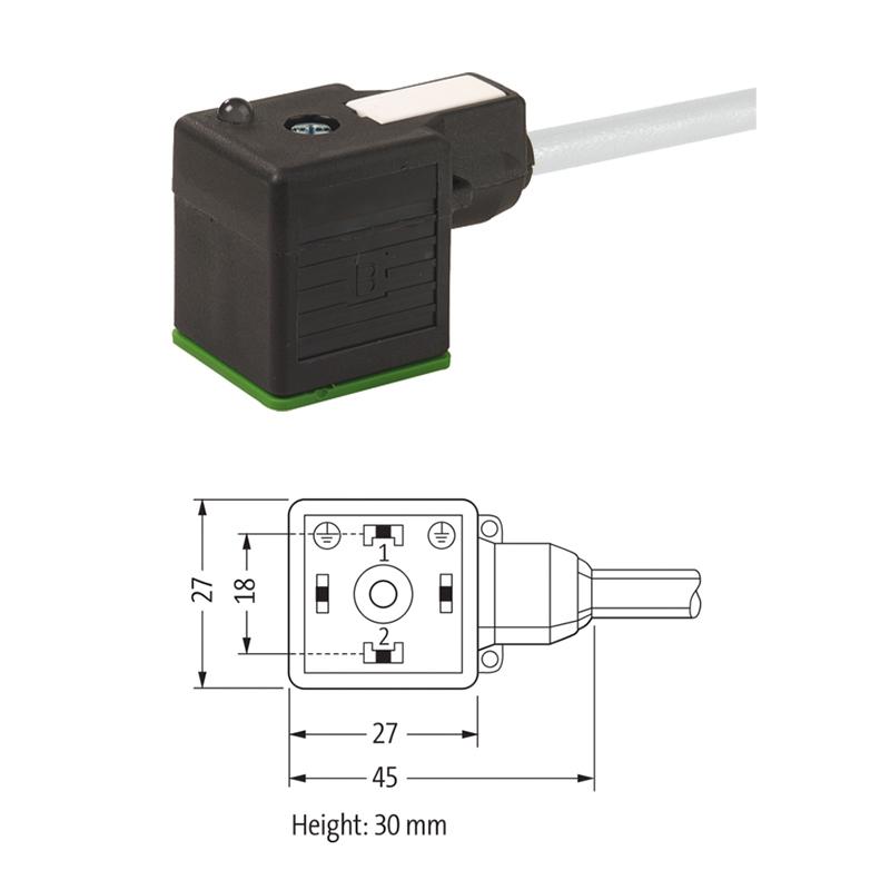 7000-18021-2260150 MURR cable Valve connector 100%new