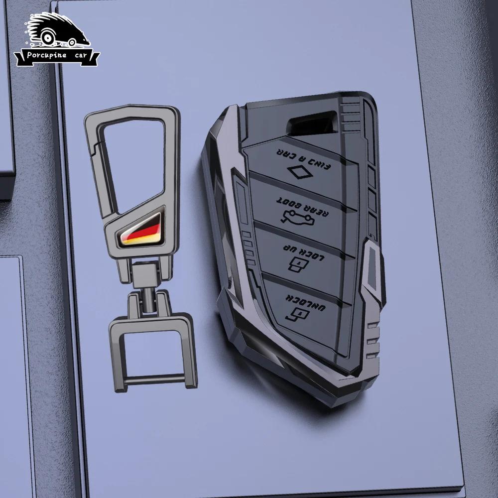 Alloy Car Key Case Cover Bag For Bmw F20 G20 G30 X1 X3 X4 X5 G05 X6 X7 G11 F15 F16 G01 G02 F48 Accessories Holder Shell Keychain