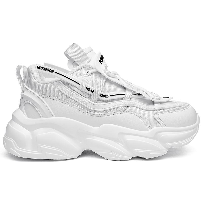 White Sneakers Women Man Elevator Shoes Height Increase Shoes For Men Height Shoes Insole 5Cm Couple Sports Shoes 37