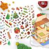 Christmas House Series 3D Cartoon Miniature Scene Stickers DIY Handmade Stacked Layers DIY Cabin Scene Sticker