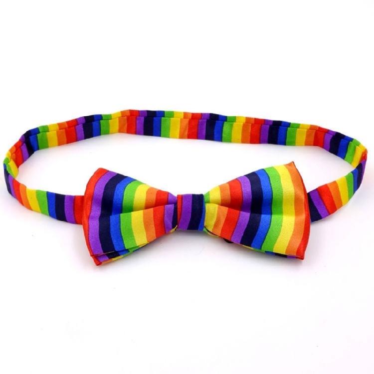 Boy Rainbow Suspenders and Bowtie Set Perfect for Any Formal Occasion